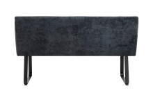 Bank >TALEA< (BxHxT: 160x92x59 cm) in grau aus Microfaser - 160x92x59cm (BxHxT)