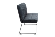 Bank >TALEA< (BxHxT: 160x92x59 cm) in grau aus Microfaser - 160x92x59cm (BxHxT)