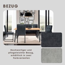 Bank >TALEA< (BxHxT: 160x92x59 cm) in grau aus Microfaser - 160x92x59cm (BxHxT)