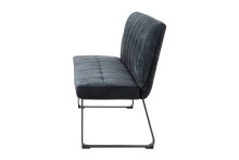 Bank >TALEA< (BxHxT: 160x92x59 cm) in grau aus Microfaser - 160x92x59cm (BxHxT)