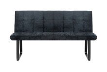 Bank >TALEA< (BxHxT: 160x92x59 cm) in grau aus Microfaser - 160x92x59cm (BxHxT)