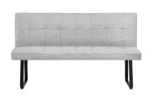 Bank >TALEA< (BxHxT: 160x92x59 cm) in hellgrau - 160x92x59 (BxHxT)