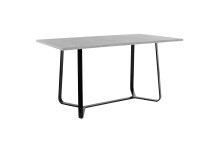 Esstisch >TALEA< (BxHxT: 140x76x90 cm) in grau -...