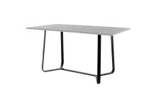 Esstisch >TALEA< (BxHxT: 140x76x90 cm) in grau - 140x76x90cm (BxHxT)