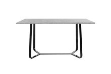 Esstisch >TALEA< (BxHxT: 140x76x90 cm) in grau - 140x76x90cm (BxHxT)