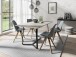 Esstisch >TALEA< (BxHxT: 140x76x90 cm) in grau - 140x76x90cm (BxHxT)