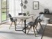 Esstisch >TALEA< (BxHxT: 140x76x90 cm) in grau - 140x76x90cm (BxHxT)