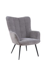 Sessel >UTA< (BxHxT: 72x97x80 cm) in grau aus Cord...