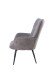 Sessel >UTA< (BxHxT: 72x97x80 cm) in grau aus Cord - 72x97x80cm (BxHxT)