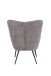 Sessel >UTA< (BxHxT: 72x97x80 cm) in grau aus Cord - 72x97x80cm (BxHxT)