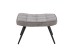 Hocker >UTA< (BxHxT: 60x39x41 cm) in grau aus Cord - 60x39x41cm (BxHxT)