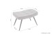 Hocker >UTA< (BxHxT: 60x39x41 cm) in grau aus Cord - 60x39x41cm (BxHxT)