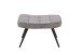 Hocker >UTA< (BxHxT: 60x39x41 cm) in grau aus Cord - 60x39x41cm (BxHxT)