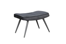 Hocker >UTA< (BxHxT: 60x39x41 cm) in schwarz aus...