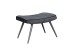 Hocker >UTA< (BxHxT: 60x39x41 cm) in schwarz aus Samt - 60x39x41cm (BxHxT)