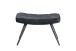 Hocker >UTA< (BxHxT: 60x39x41 cm) in schwarz aus Samt - 60x39x41cm (BxHxT)
