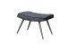 Hocker >UTA< (BxHxT: 60x39x41 cm) in schwarz aus Samt - 60x39x41cm (BxHxT)