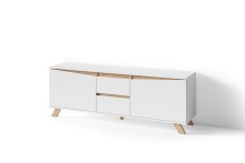 TV-Board >VALENTIN< (BxHxT: 160x55x38 cm) in weiß - 160x55x38cm (BxHxT)