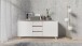 Sideboard >VALENTIN< (BxHxT: 160x80x38 cm) in weiß - 160x76x38cm (BxHxT)
