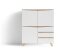 Highboard >VALENTIN< (BxHxT: 120x142x38 cm) in weiß - 120x142x38cm (BxHxT)