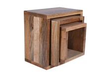 Satztisch >WALKER< (BxHxT: 40x40x25 cm) in braun - 40x40x25 (BxHxT)