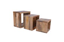 Satztisch >WALKER< (BxHxT: 40x40x25 cm) in braun -...