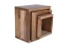 Satztisch >WALKER< (BxHxT: 40x40x25 cm) in braun - 40x40x25 (BxHxT)