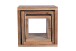 Satztisch >WALKER< (BxHxT: 40x40x25 cm) in braun - 40x40x25 (BxHxT)