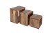 Satztisch >WALKER< (BxHxT: 40x40x25 cm) in braun - 40x40x25 (BxHxT)