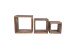 Satztisch >WALKER< (BxHxT: 40x40x25 cm) in braun - 40x40x25 (BxHxT)