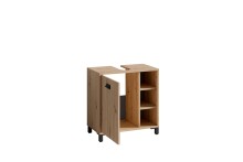 Waschbeckenunterschrank >WELLNESS< (BxHxT: 60x62x34 cm) in Eiche/Artisan