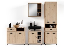 Hochschrank >WELLNESS< (BxHxT: 54x193x31 cm) in Eiche/Artisan