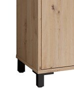 Hochschrank >WELLNESS< (BxHxT: 54x193x31 cm) in Eiche/Artisan