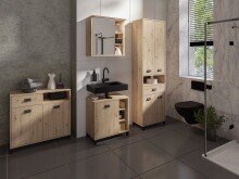 Hochschrank >WELLNESS< (BxHxT: 54x193x31 cm) in Eiche/Artisan