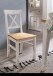 Holzstuhl >WZ-0133< (BxHxT: 49x91x49 cm) in weiß - 49x91x49 (BxHxT)