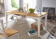 Esstisch >WZ-0133< (BxHxT: 180x75x90 cm) in weiß - 180x75x90 (BxHxT)