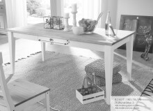Esstisch >WZ-0133< (BxHxT: 180x75x90 cm) in weiß - 180x75x90 (BxHxT)