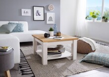 Couchtisch >WZ-0133< (BxHxT: 75x45x75 cm) in weiß - 75x45x75 (BxHxT)
