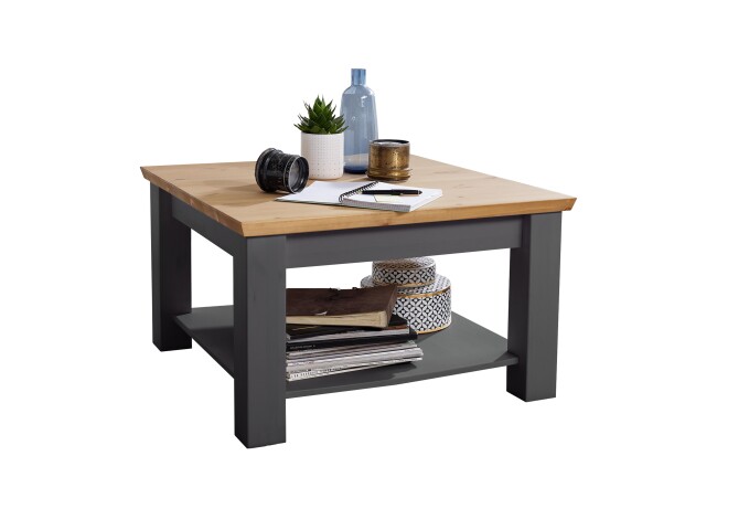 Couchtisch >WZ-0133< (BxHxT: 75x45x75 cm) in grau - 75x45x75 (BxHxT)