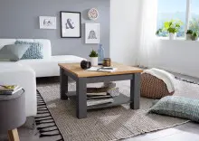 Couchtisch >WZ-0133< (BxHxT: 75x45x75 cm) in grau -...