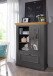Highboard >WZ-0133< (BxHxT: 108x152x42 cm) in grau - 108x152x42 (BxHxT)