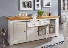 Sideboard >WZ-0133< (BxHxT: 209x82x42 cm) in weiß - 209x82x42 (BxHxT)