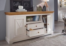 Sideboard >WZ-0133< (BxHxT: 169x88x42 cm) in weiß - 169x88x42 (BxHxT)