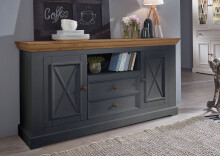 Sideboard >WZ-0133< (BxHxT: 169x88x42 cm) in grau -...