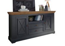 Sideboard >WZ-0133< (BxHxT: 169x88x42 cm) in grau -...