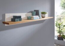 Wandregal >WZ-0133< (BxHxT: 161x20x20 cm) in weiß - 161x20x20 (BxHxT)