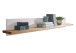 Wandregal >WZ-0133< (BxHxT: 161x20x20 cm) in weiß - 161x20x20 (BxHxT)