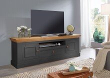 Lowboard >WZ-0133< (BxHxT: 189x63x42 cm) in grau - 189x63x42 (BxHxT)