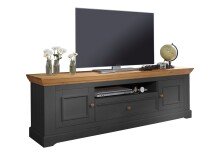 Lowboard >WZ-0133< (BxHxT: 189x63x42 cm) in grau -...