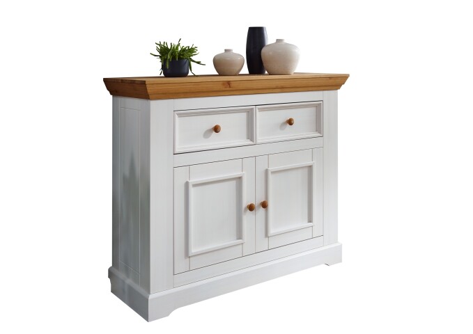 Anrichte >WZ-0133< (B/H/T 108,5 x 94 x 42 cm) in weiß - 108,5x94x42 (BxHxT)